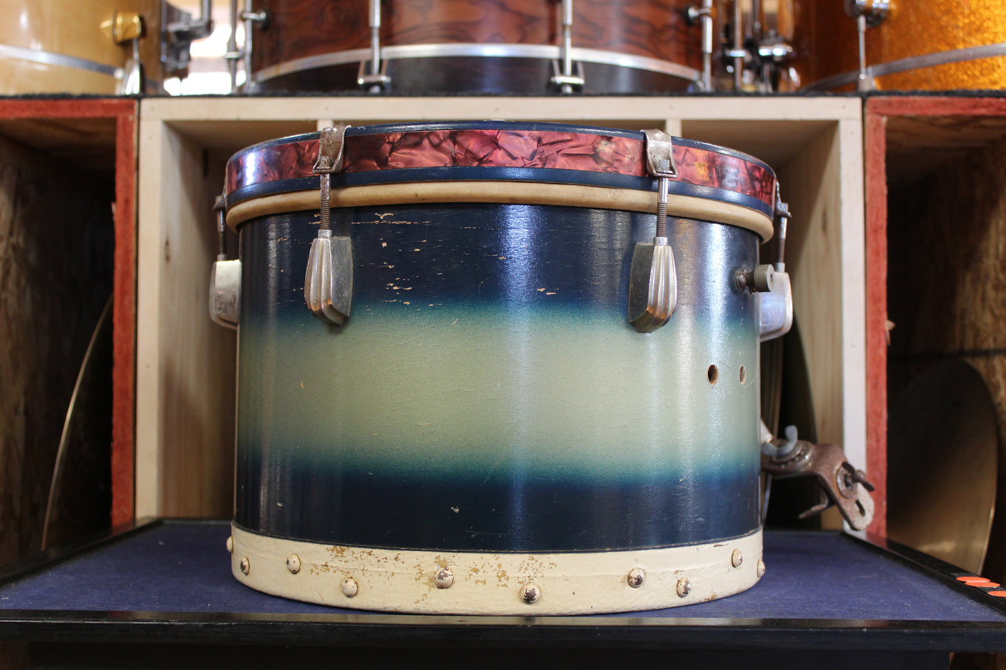 1930s Slingerland 9x13 Radio King Tom in Blue and Silver Duco