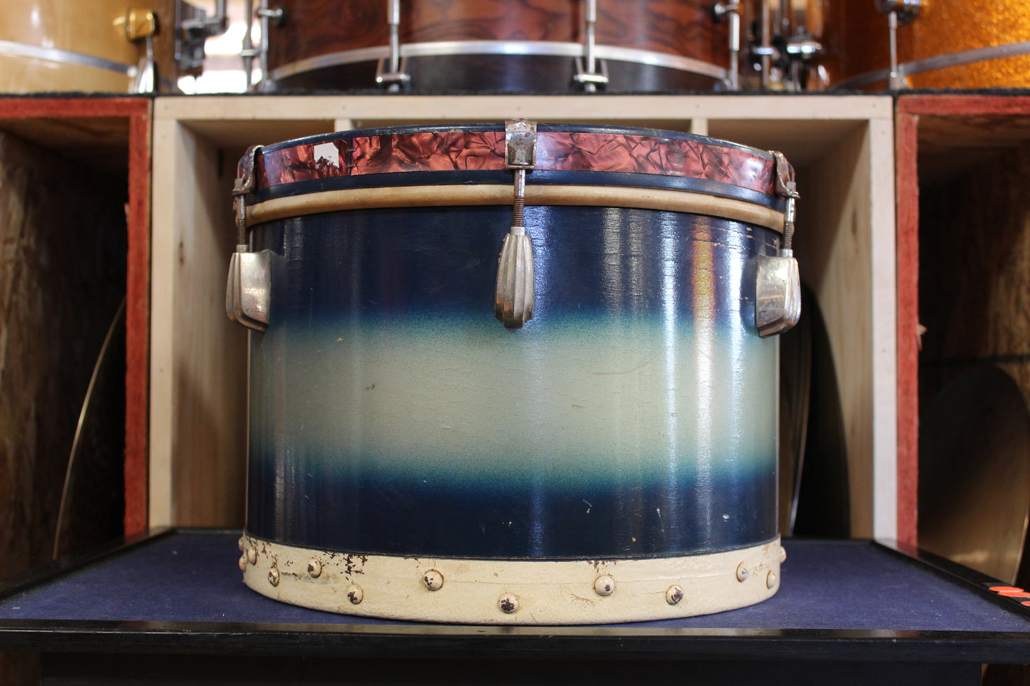 1930s Slingerland 9x13 Radio King Tom in Blue and Silver Duco