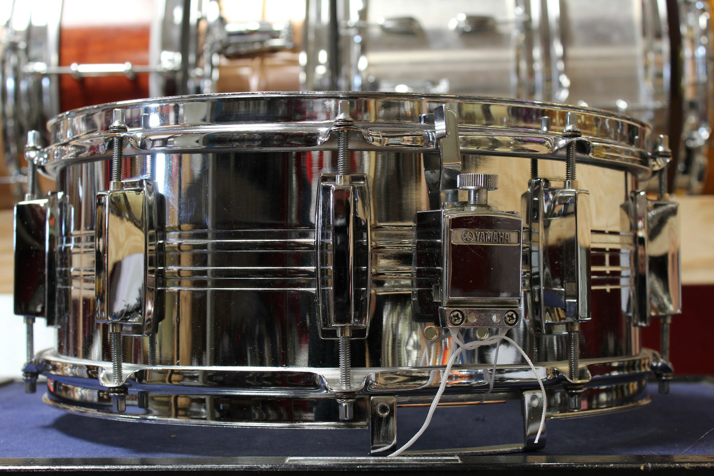 1980s Yamaha 5.5x14 SD955MA Model Steel Snare Drum