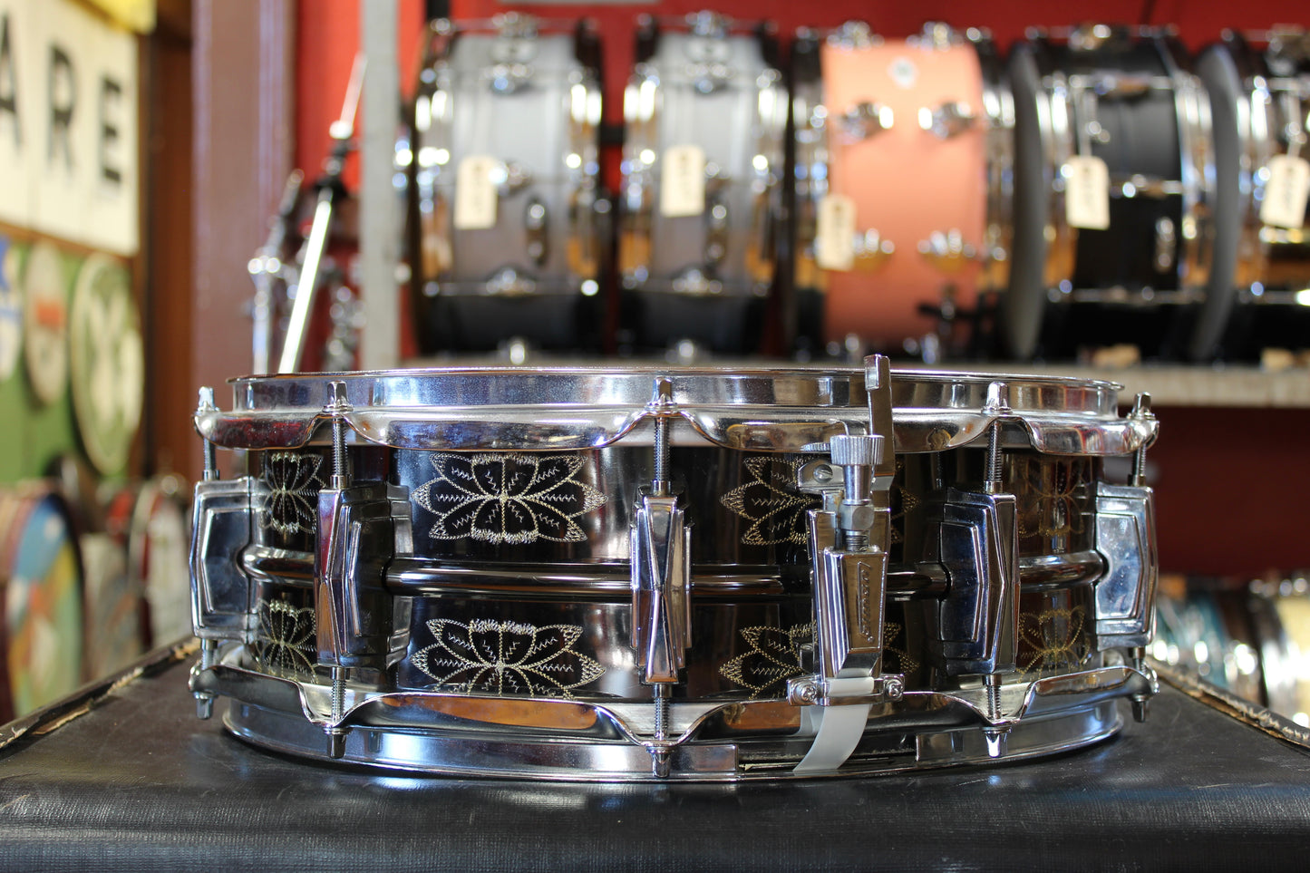 1990s Ludwig 5x14 Limited Edition Engraved Black Beauty #144