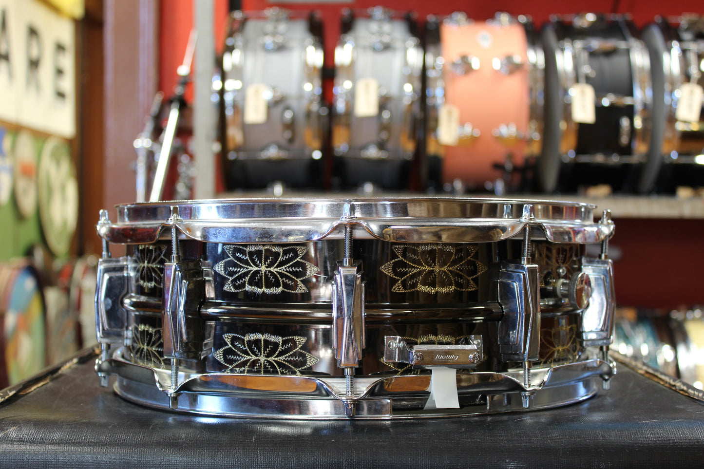 1990s Ludwig 5x14 Limited Edition Engraved Black Beauty #144