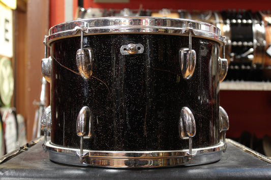 1950s Slingerland 9x13 Tom in Sparkling Black Pearl