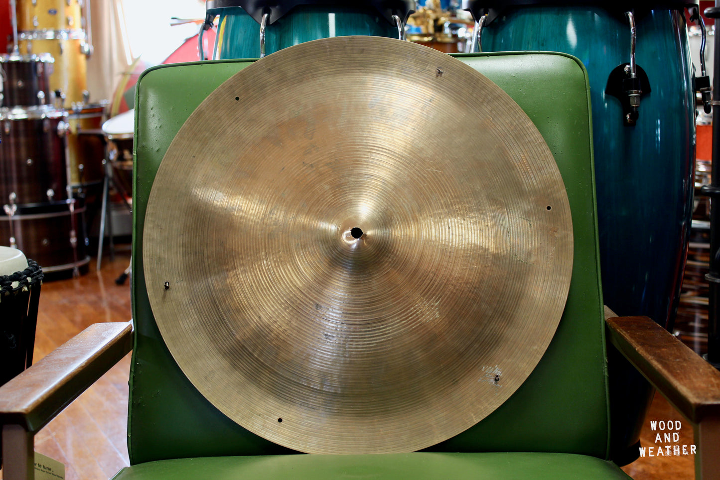 1970s A. Zildjian 20" Swish Cymbal w/ Rivets 1850g