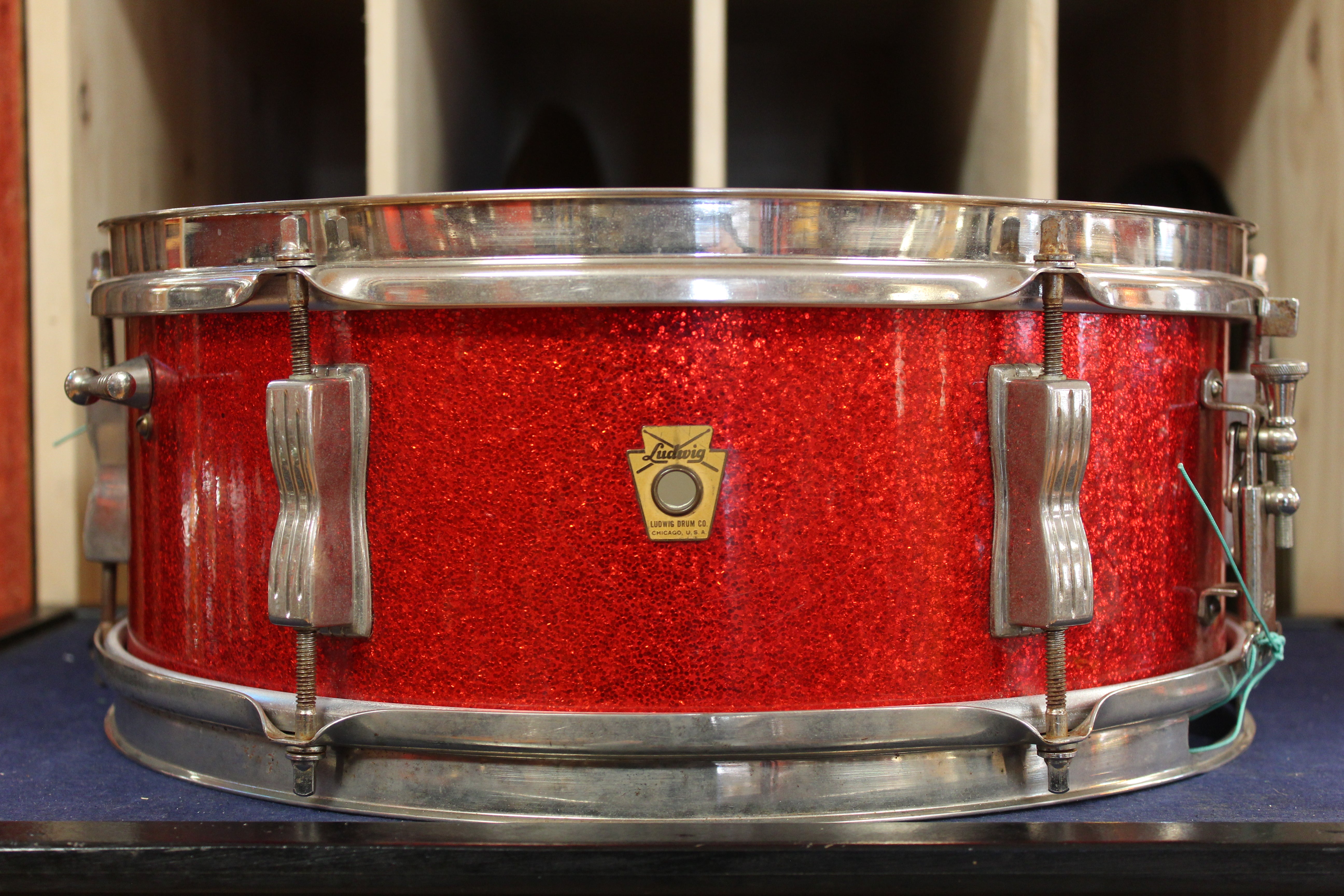 Pre Serial 1960s Ludwig 5x14 Pioneer Snare Drum in Red Sparkle – Wood ...