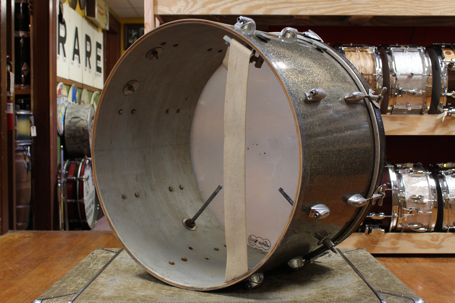 1950s Gretsch 14x22 Bass Drum in Starlight Sparkle