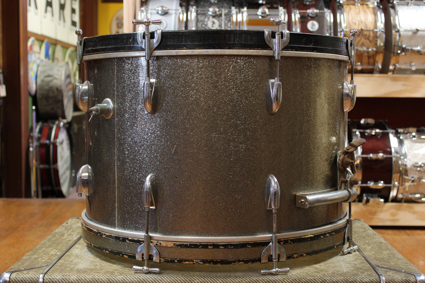 1950s Gretsch 14x22 Bass Drum in Starlight Sparkle