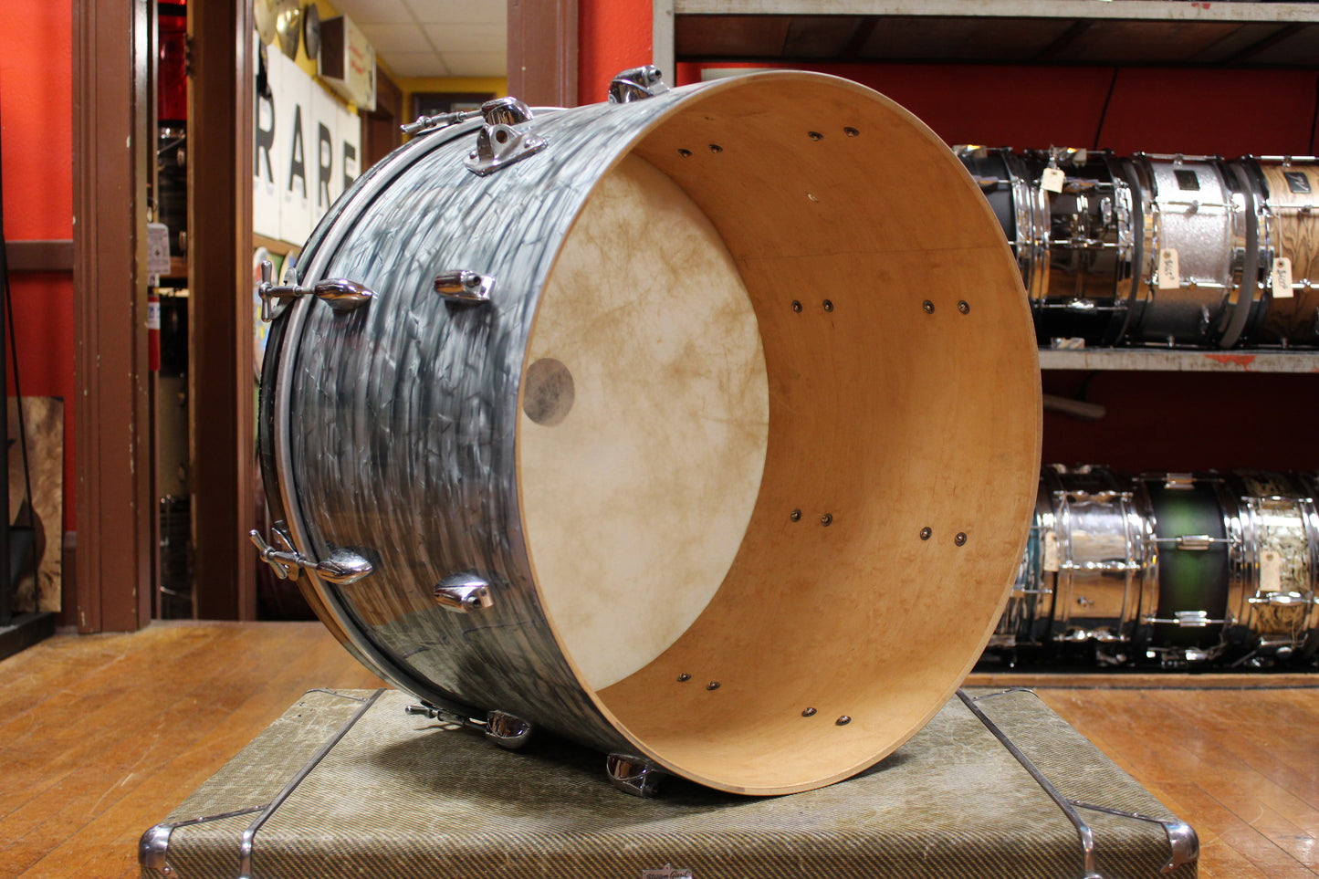 1950s Gretsch Broadkaster Outfit in Midnight Blue Pearl 14x22 9x13 16x16