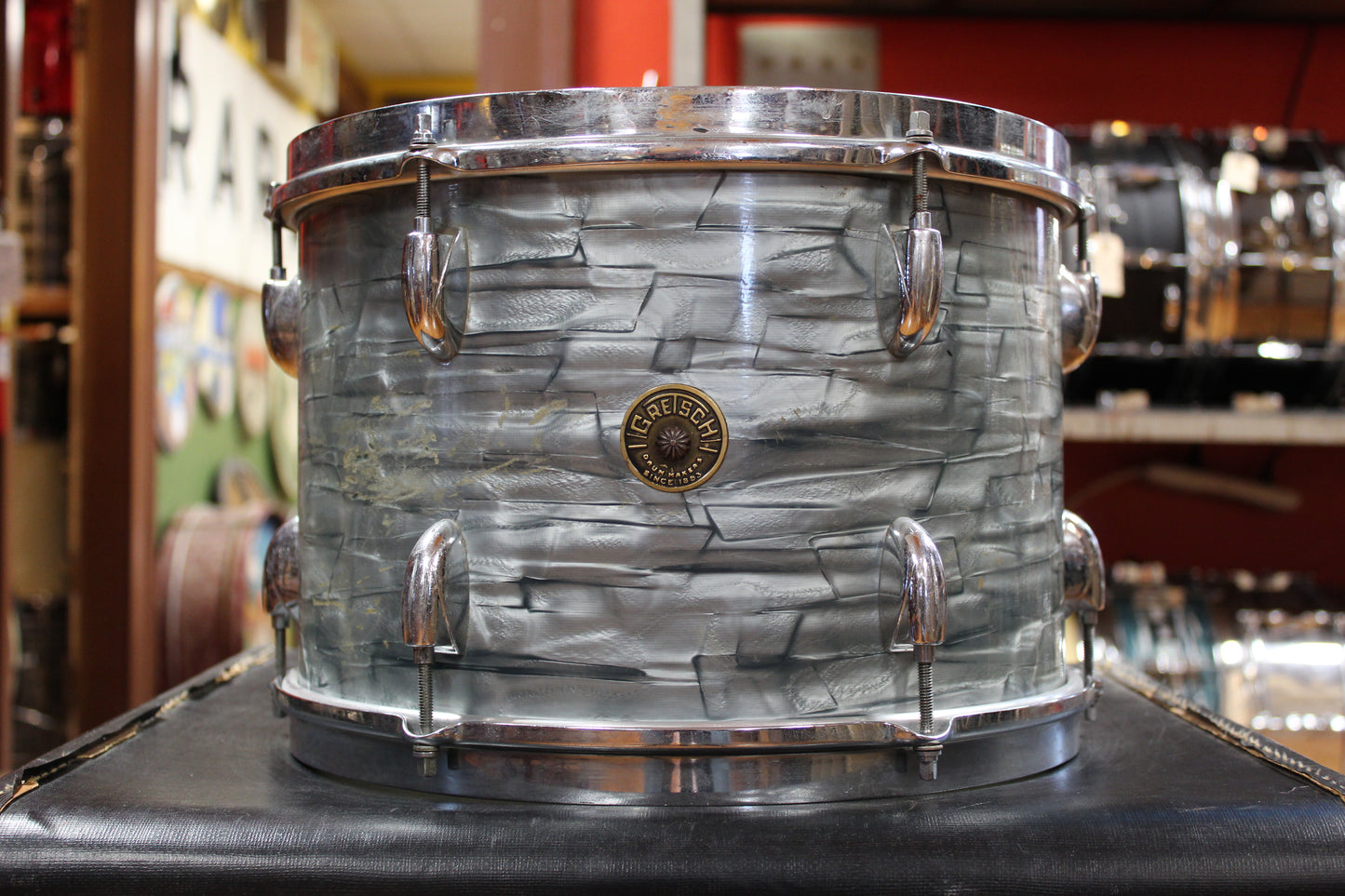 1950s Gretsch Broadkaster Outfit in Midnight Blue Pearl 14x22 9x13 16x16
