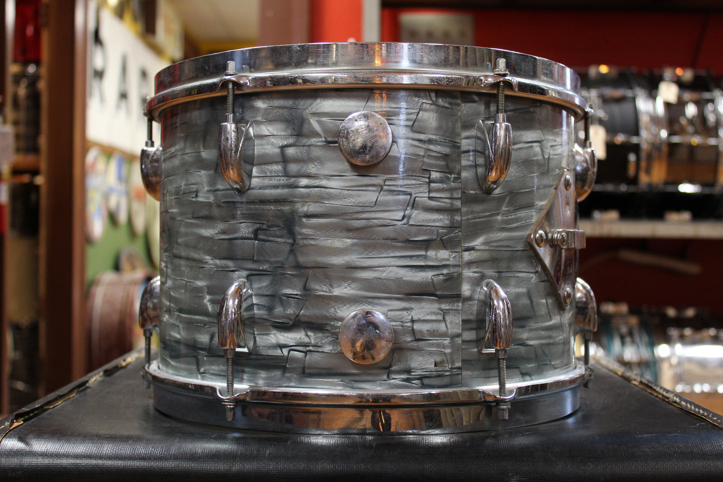 1950s Gretsch Broadkaster Outfit in Midnight Blue Pearl 14x22 9x13 16x16