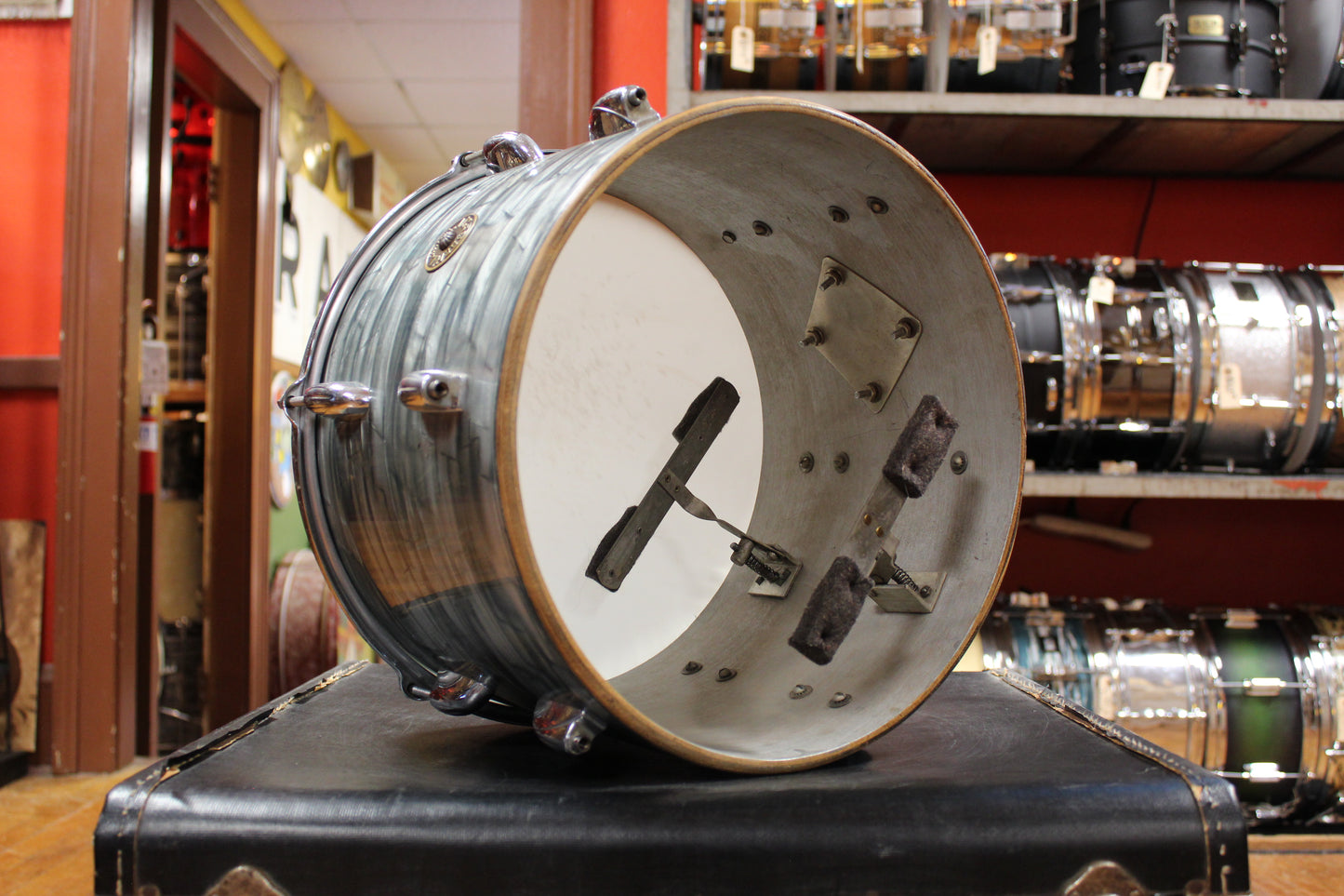 1950s Gretsch Broadkaster Outfit in Midnight Blue Pearl 14x22 9x13 16x16