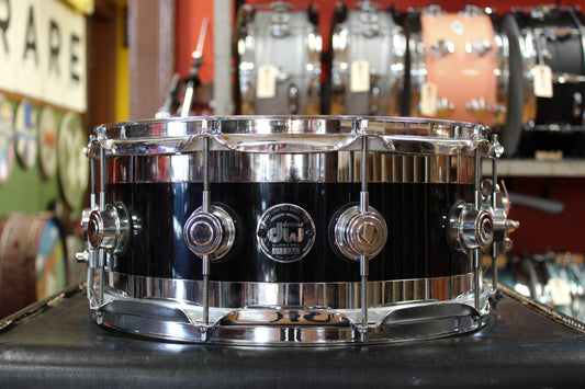 1998 DW Edge 6"x14" Snare Drum in Black Gloss