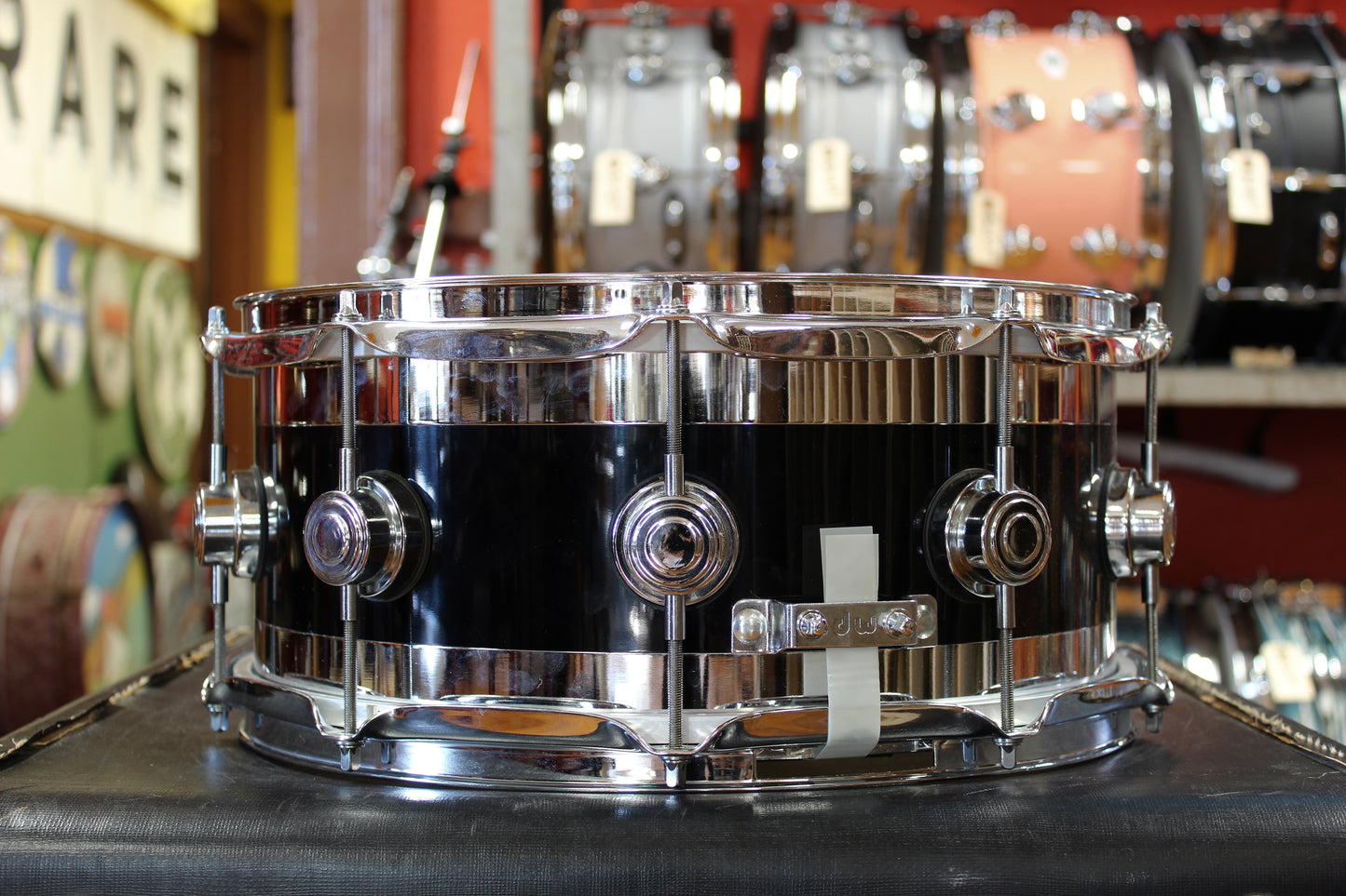 1998 DW Edge 6"x14" Snare Drum in Black Gloss