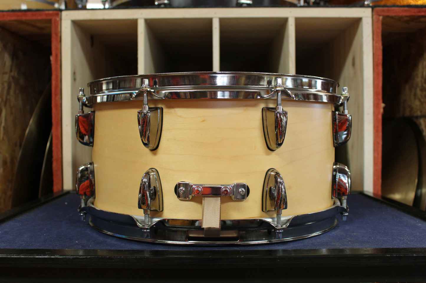 Early 2000s Yamaha 6.5x13 Steve Jordan Signature Snare Drum in Natural Maple