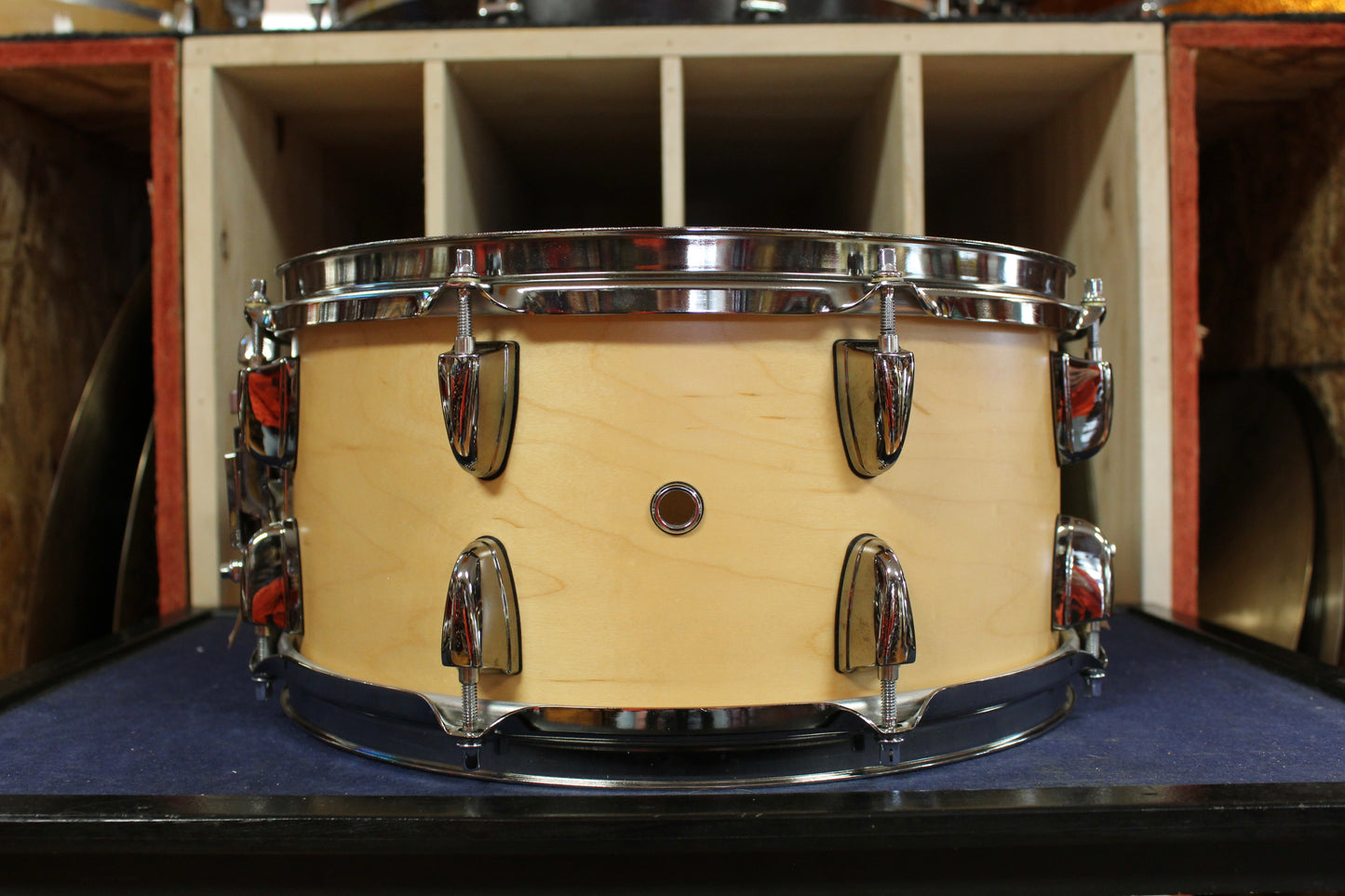 Early 2000s Yamaha 6.5x13 Steve Jordan Signature Snare Drum in Natural Maple