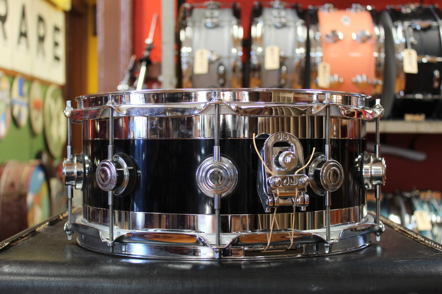 1998 DW Edge 6"x14" Snare Drum in Black Gloss
