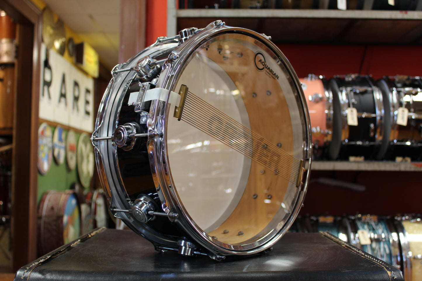 1998 DW Edge 6"x14" Snare Drum in Black Gloss