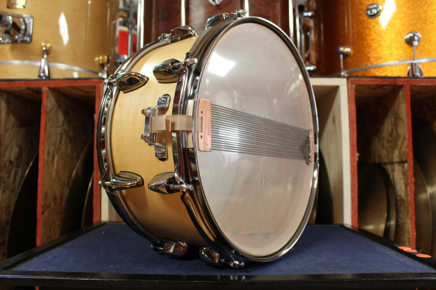 Early 2000s Yamaha 6.5x13 Steve Jordan Signature Snare Drum in Natural Maple