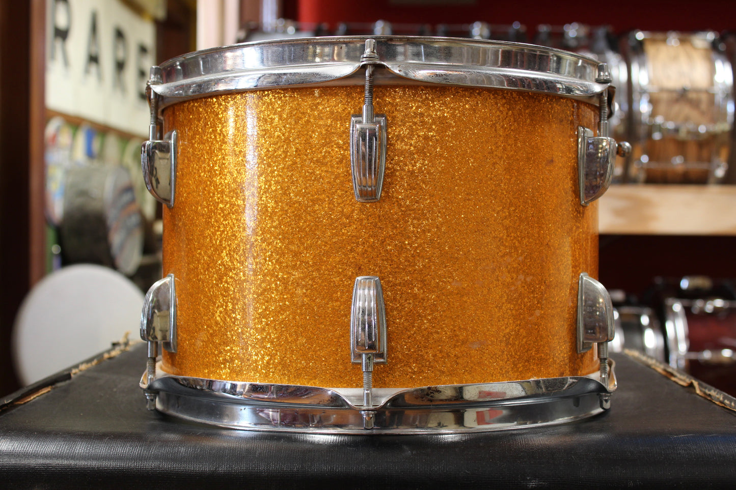 1960s Ludwig 8x12 Tom in Sparkling Gold Pearl