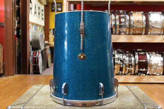 1950s Leedy and Ludwig 18x14 Conga-Tom in Aqua Sparkle