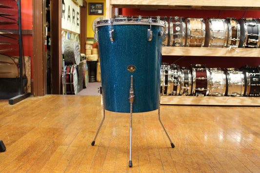1950s Leedy and Ludwig 18x14 Conga-Tom in Aqua Sparkle