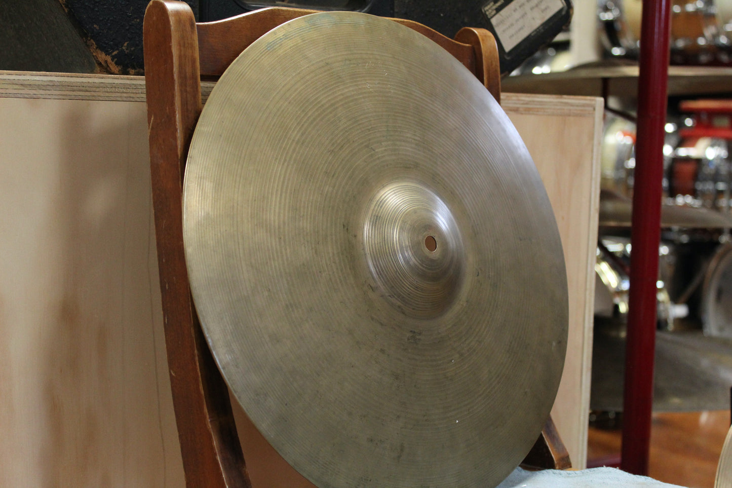 1940s A. Zildjian 14" Trans Stamp Single Hat 1247g