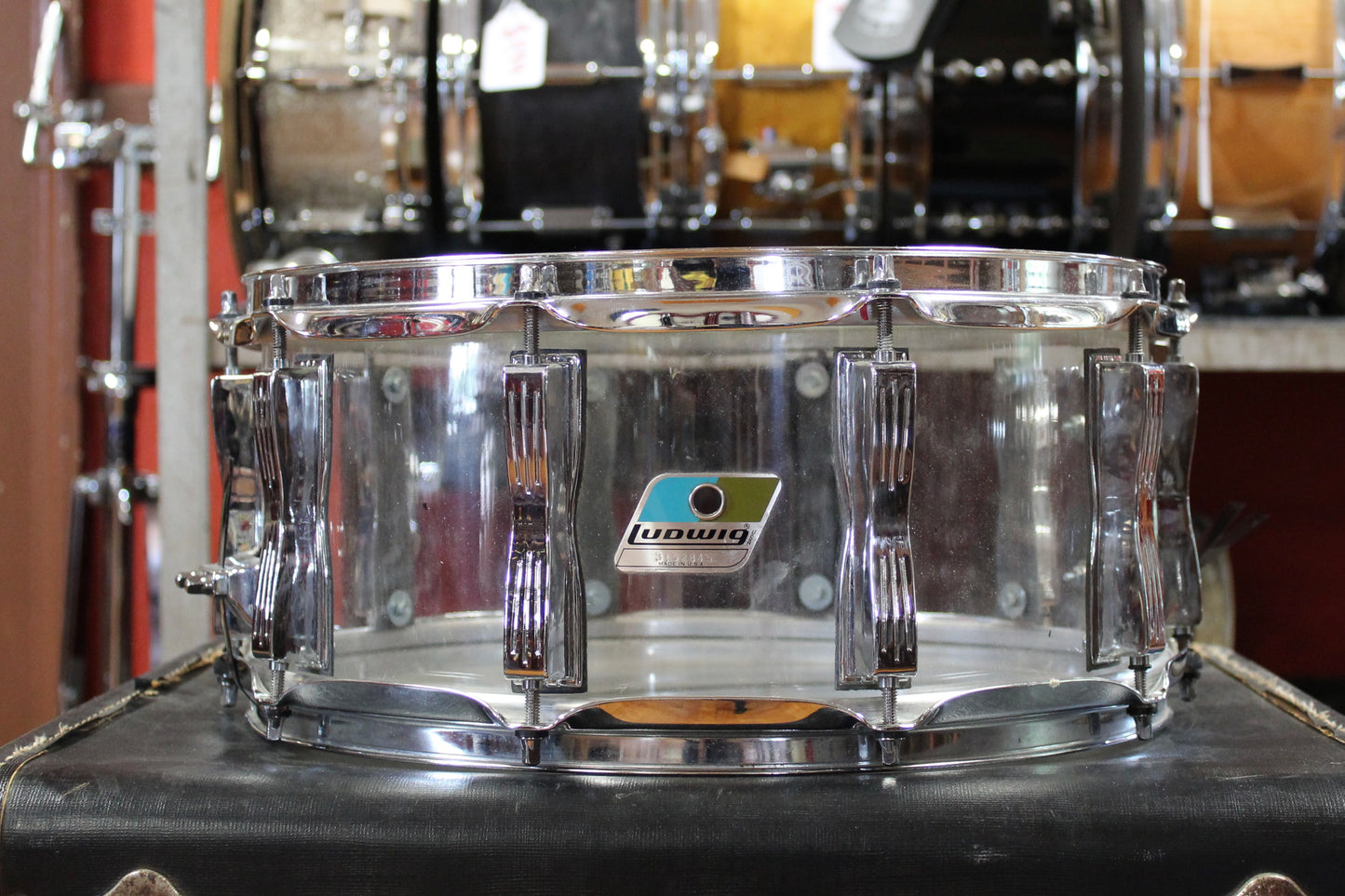 Ludwig 6.5x14 Clear Vistalite Snare Drum