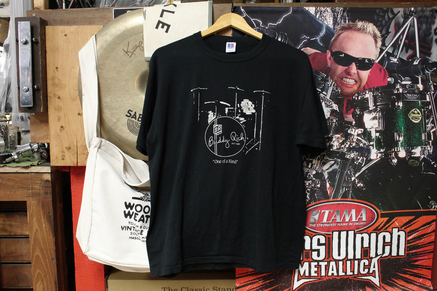 Vintage Zildjian Buddy Rich Memorial Scholarship Concert T Shirt in Black
