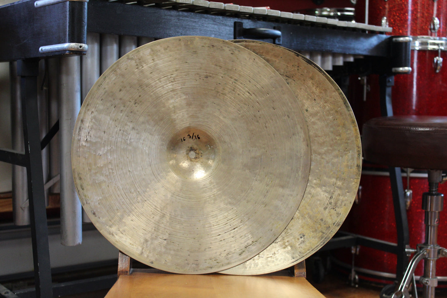 Quiqeg Cymbalsmith 16 3/16" Dirty Boppa Hi-Hats 1508/1604g