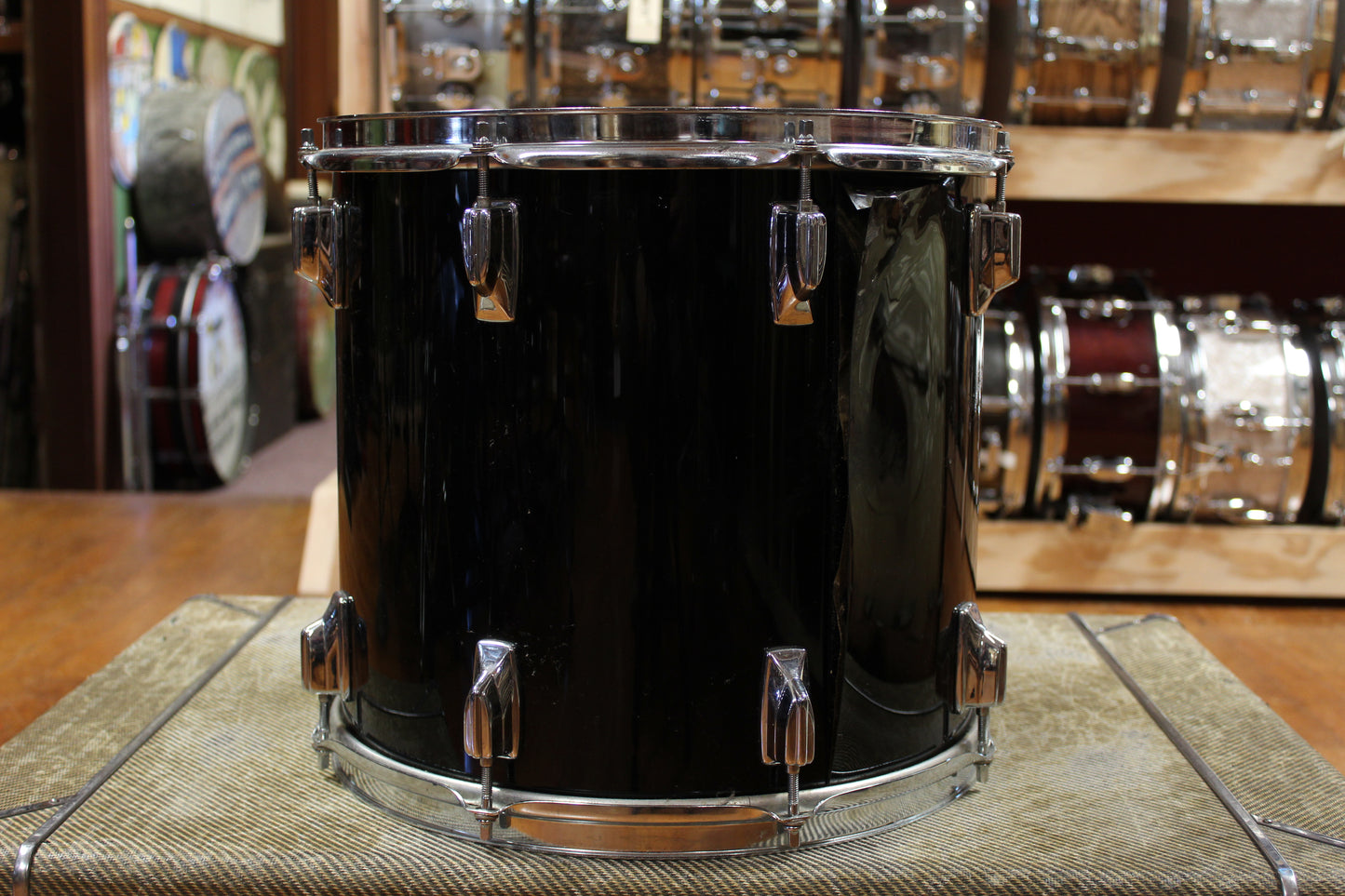 1980s Tama 13x14 Imperialstar Tom in Jet Black
