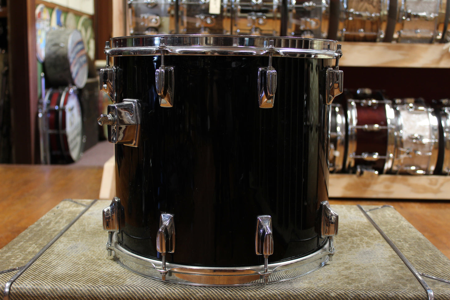 1980s Tama 13x14 Imperialstar Tom in Jet Black