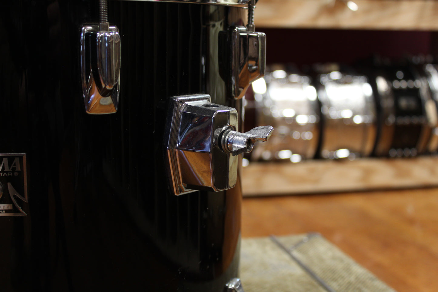 1980s Tama 13x14 Imperialstar Tom in Jet Black