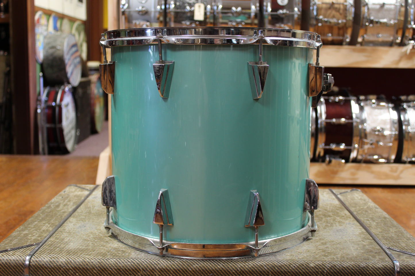 1980s Tama 14x15 Granstar Tom in Nile Blue