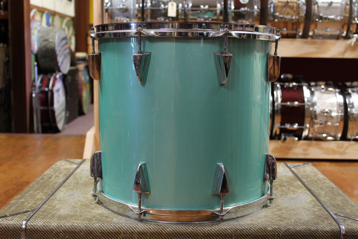 1980s Tama 14x15 Granstar Tom in Nile Blue