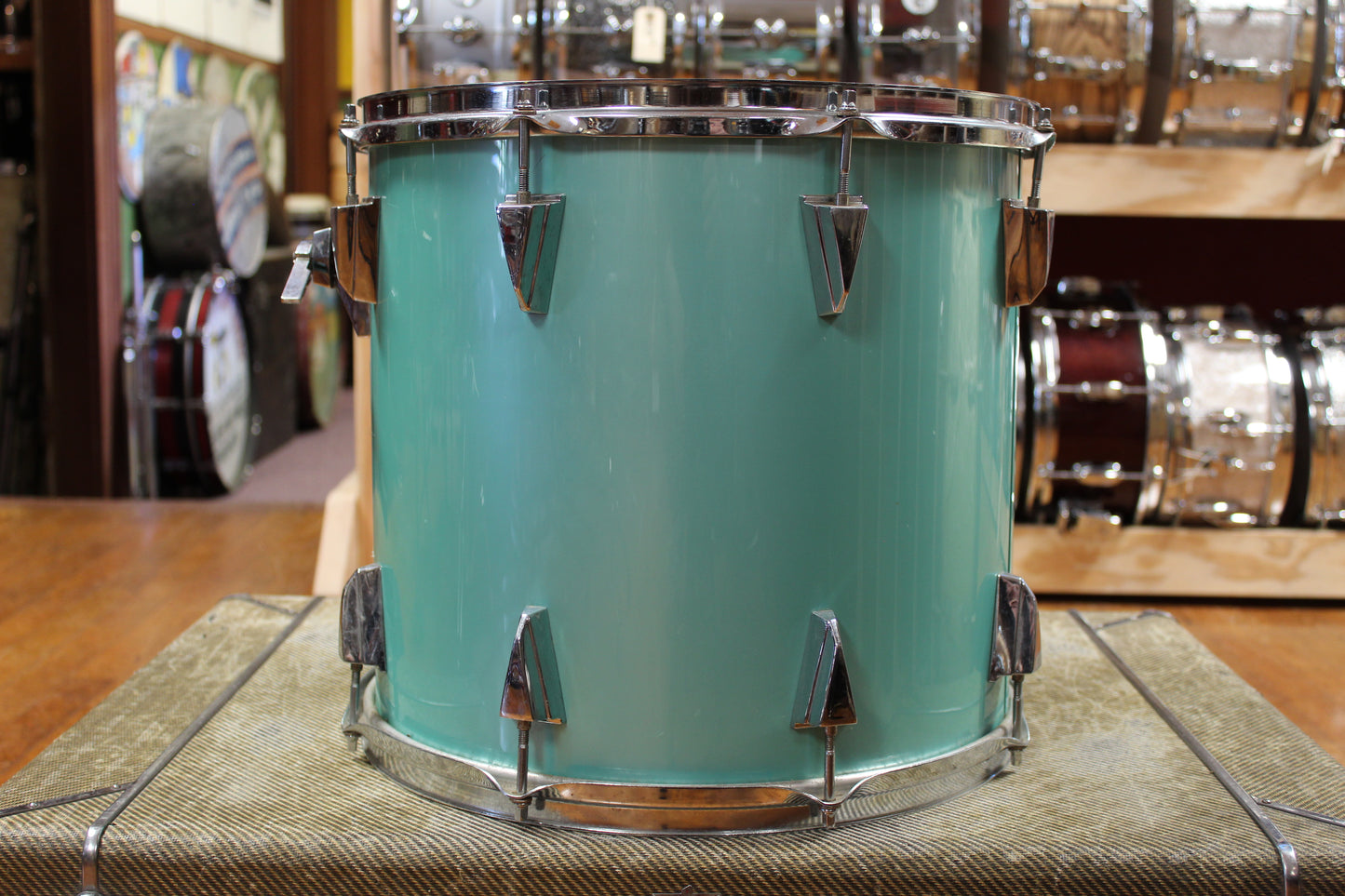 1980s Tama 14x15 Granstar Tom in Nile Blue