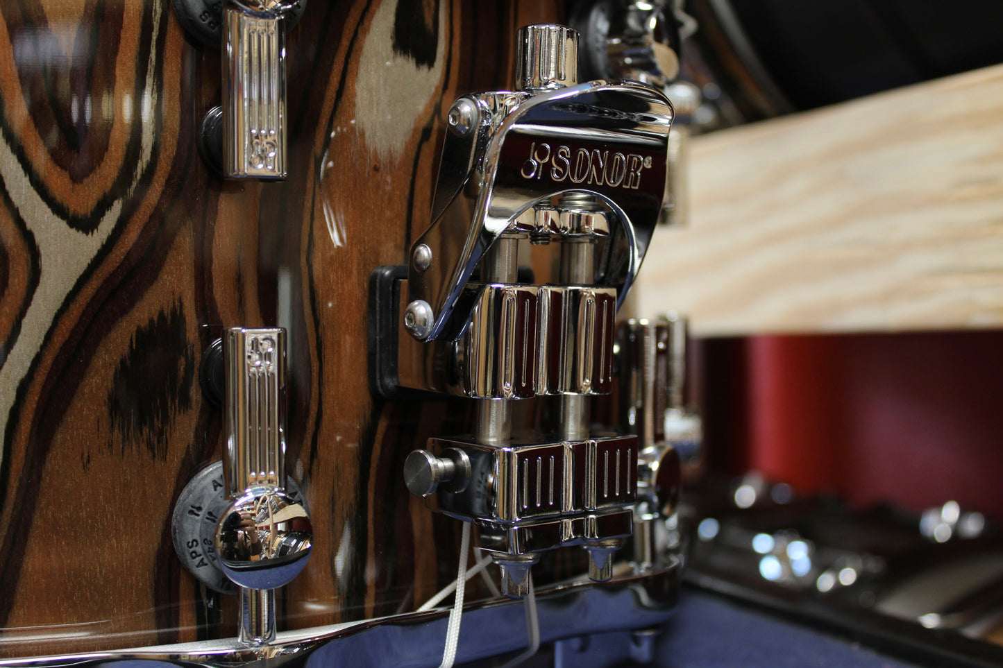 Sonor SQ2 Heavy Beech Snare Drum in Elder Tree High Gloss 8"x14"