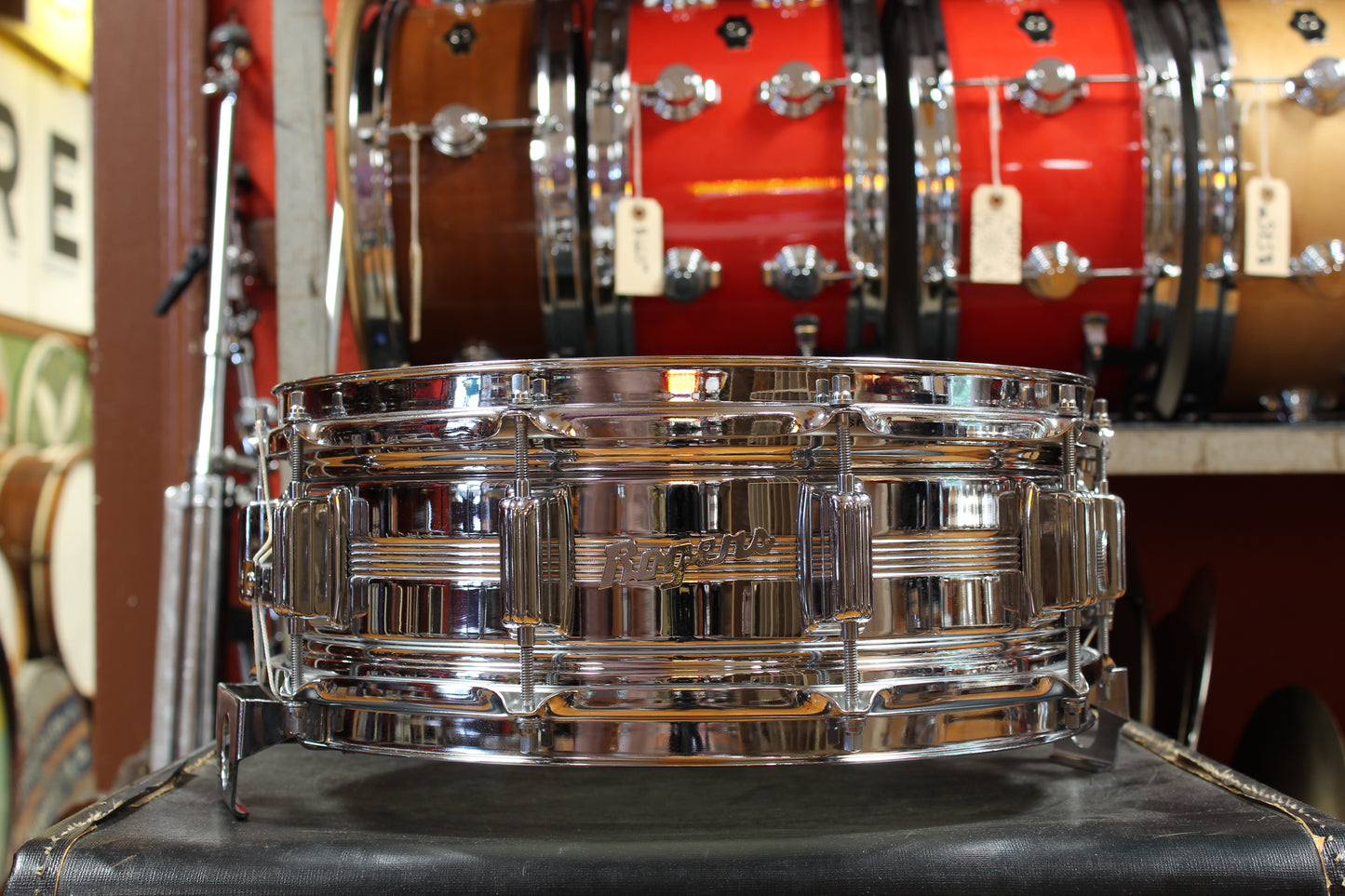 1960s Rogers 5x14 Dynasonic Snare Drum