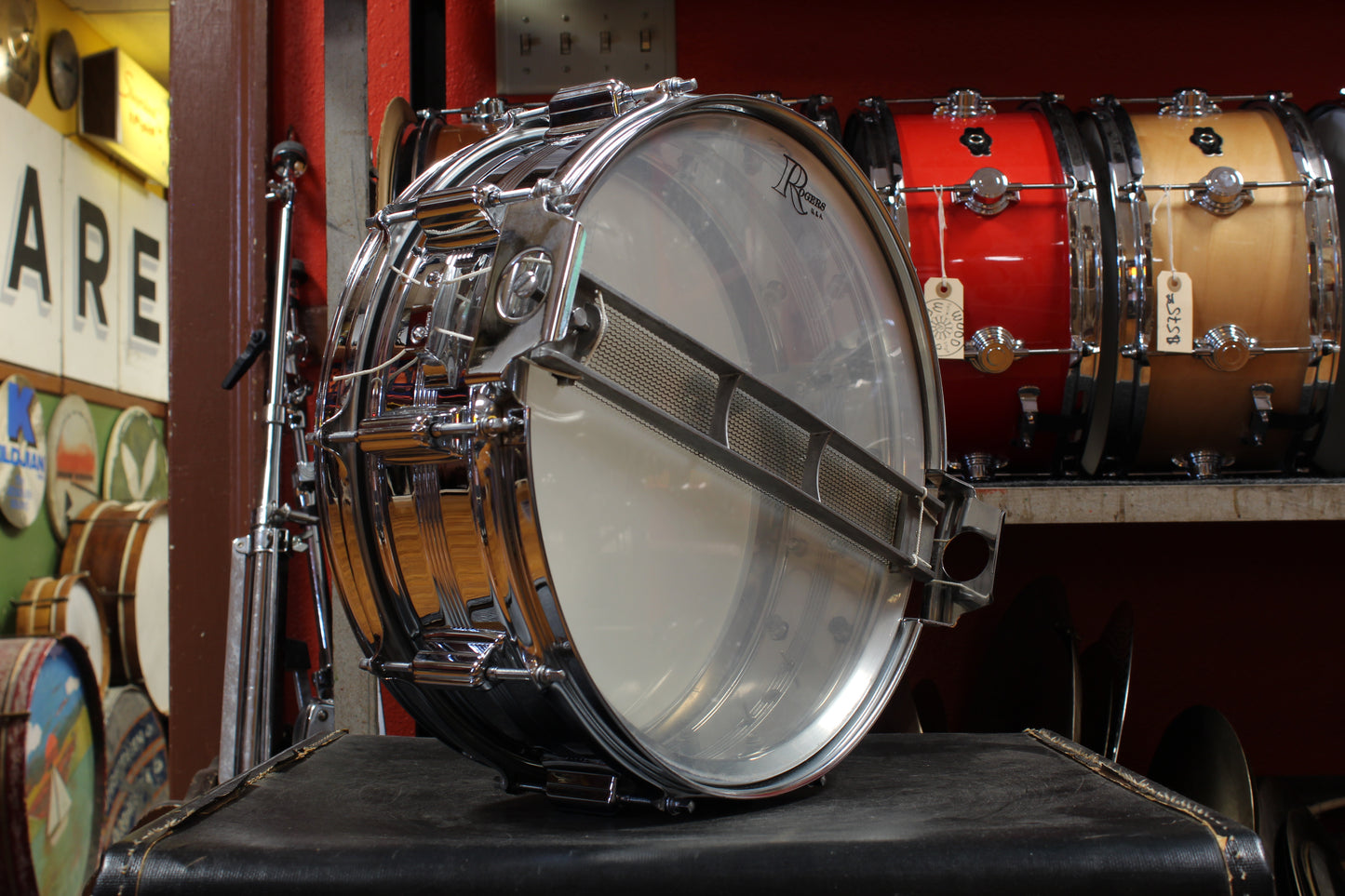 1960s Rogers 5x14 Dynasonic Snare Drum