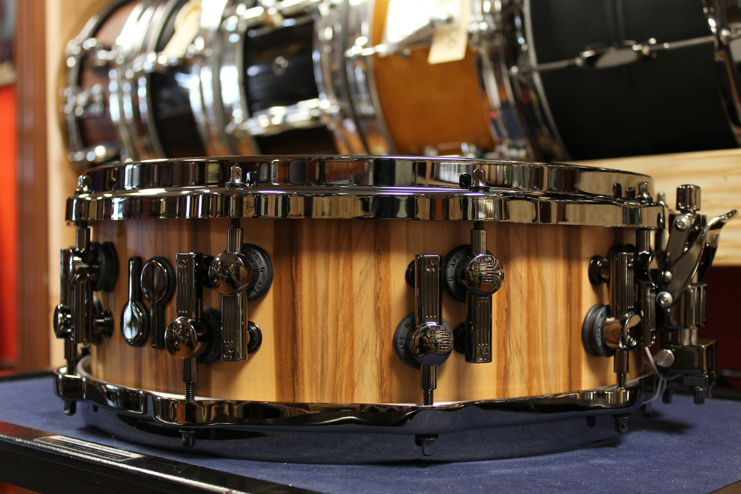 Sonor SQ2 Medium Beech Snare Drum in American Walnut Semi Gloss 5"x14"
