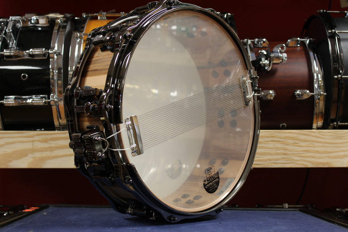 Sonor SQ2 Medium Beech Snare Drum in American Walnut Semi Gloss 5"x14"