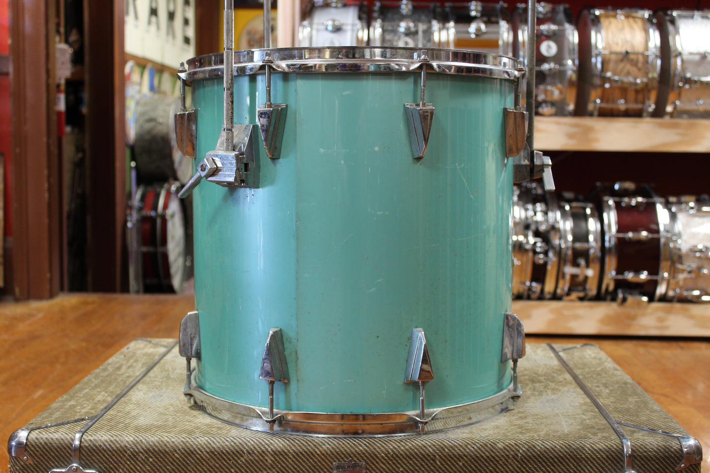 1980s Tama 16x16 Granstar Floor Tom in Nile Blue