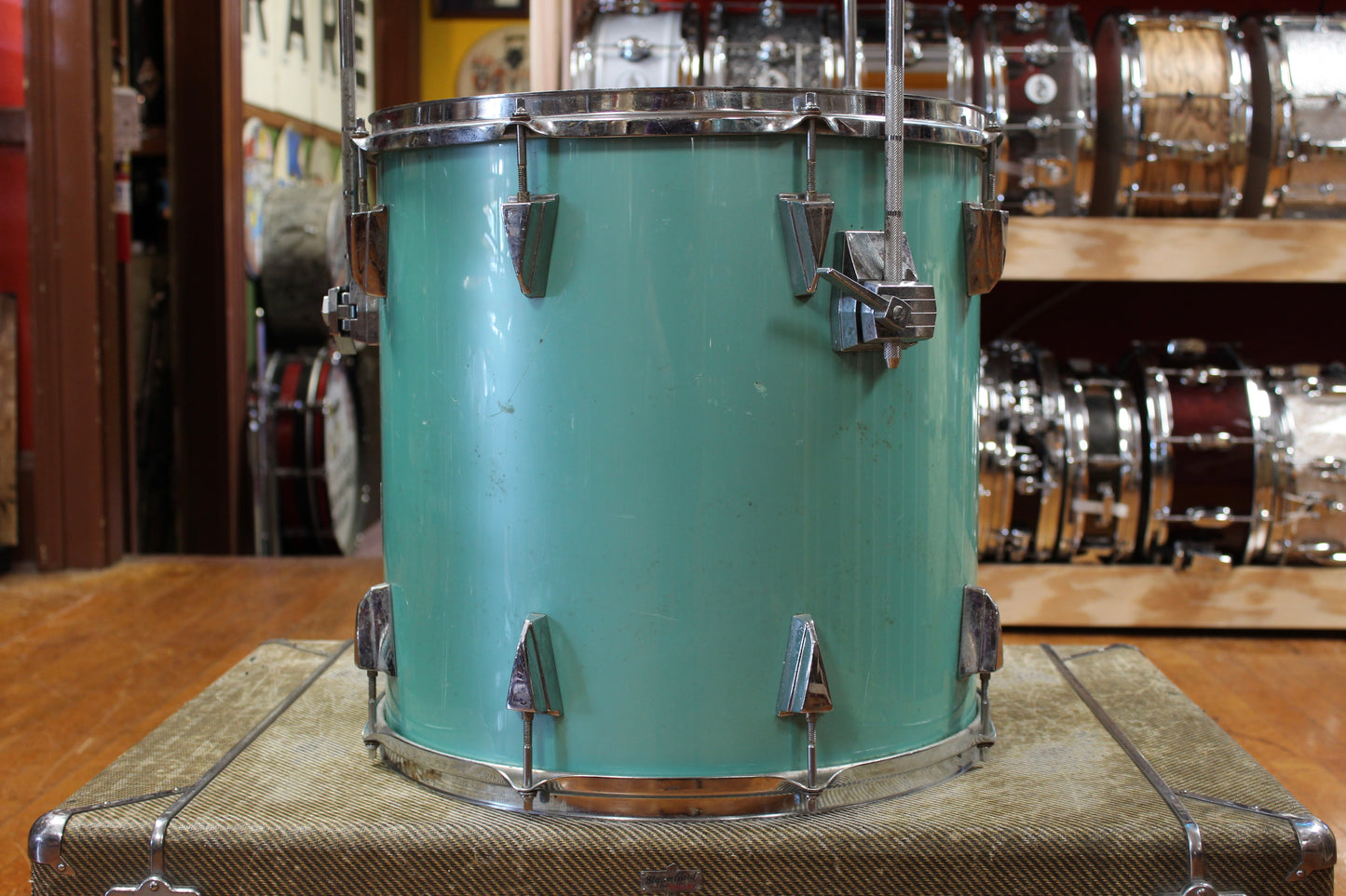 1980s Tama 16x16 Granstar Floor Tom in Nile Blue