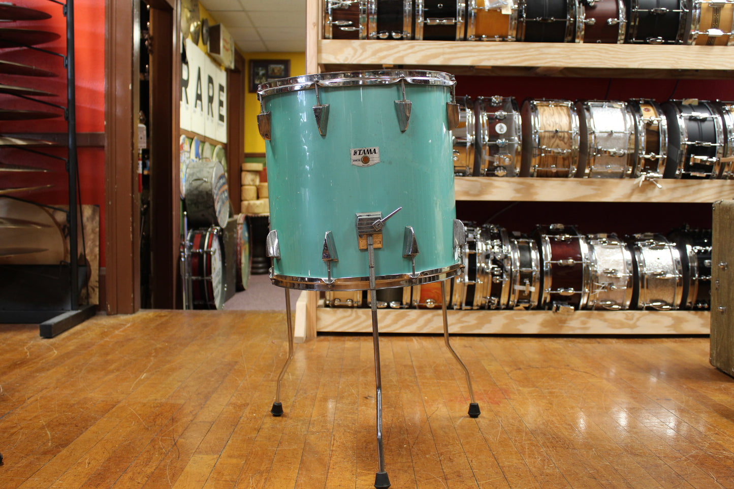 1980s Tama 16x16 Granstar Floor Tom in Nile Blue