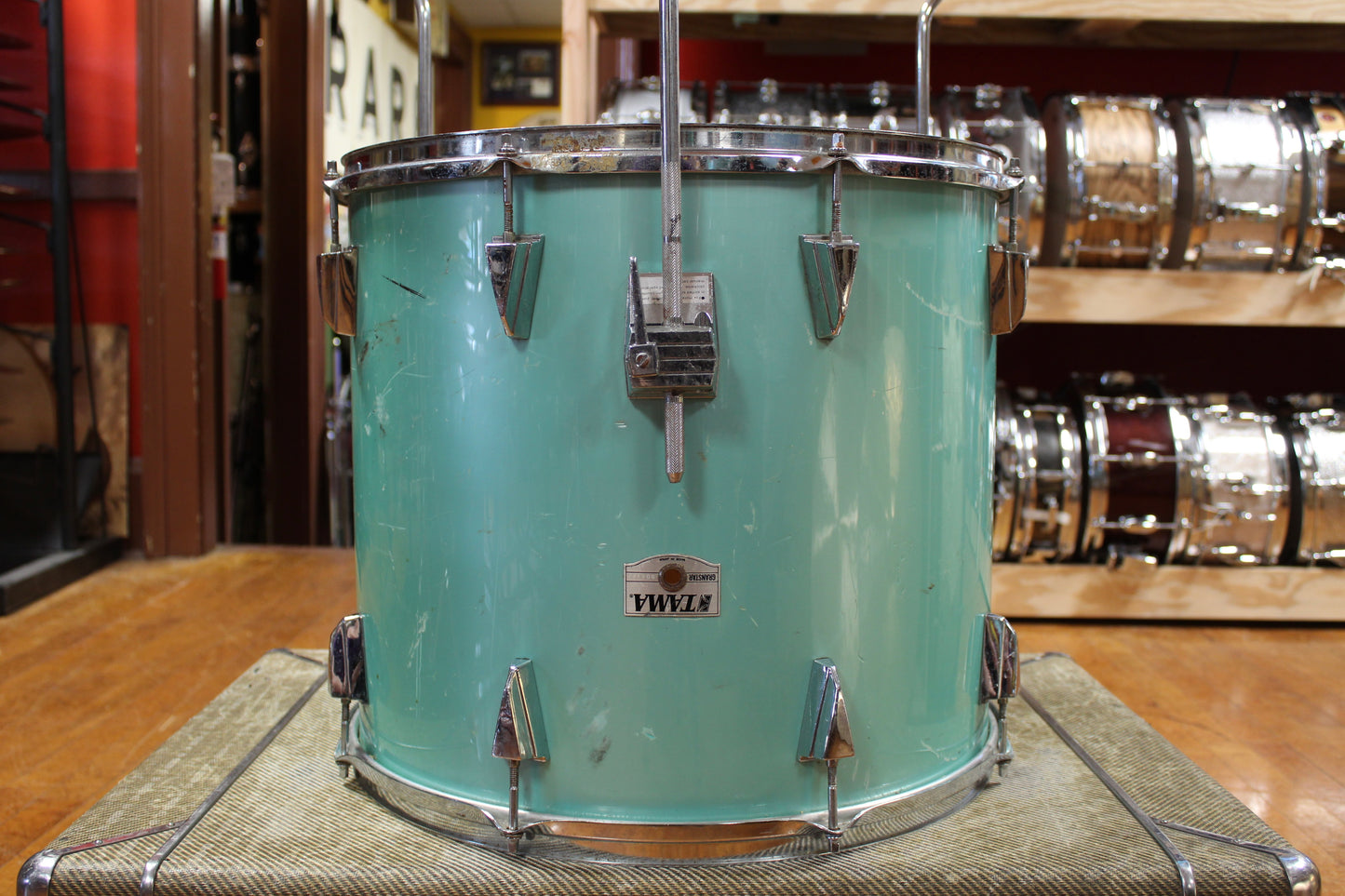 1980s Tama 16x18 Granstar Floor Tom in Nile Blue