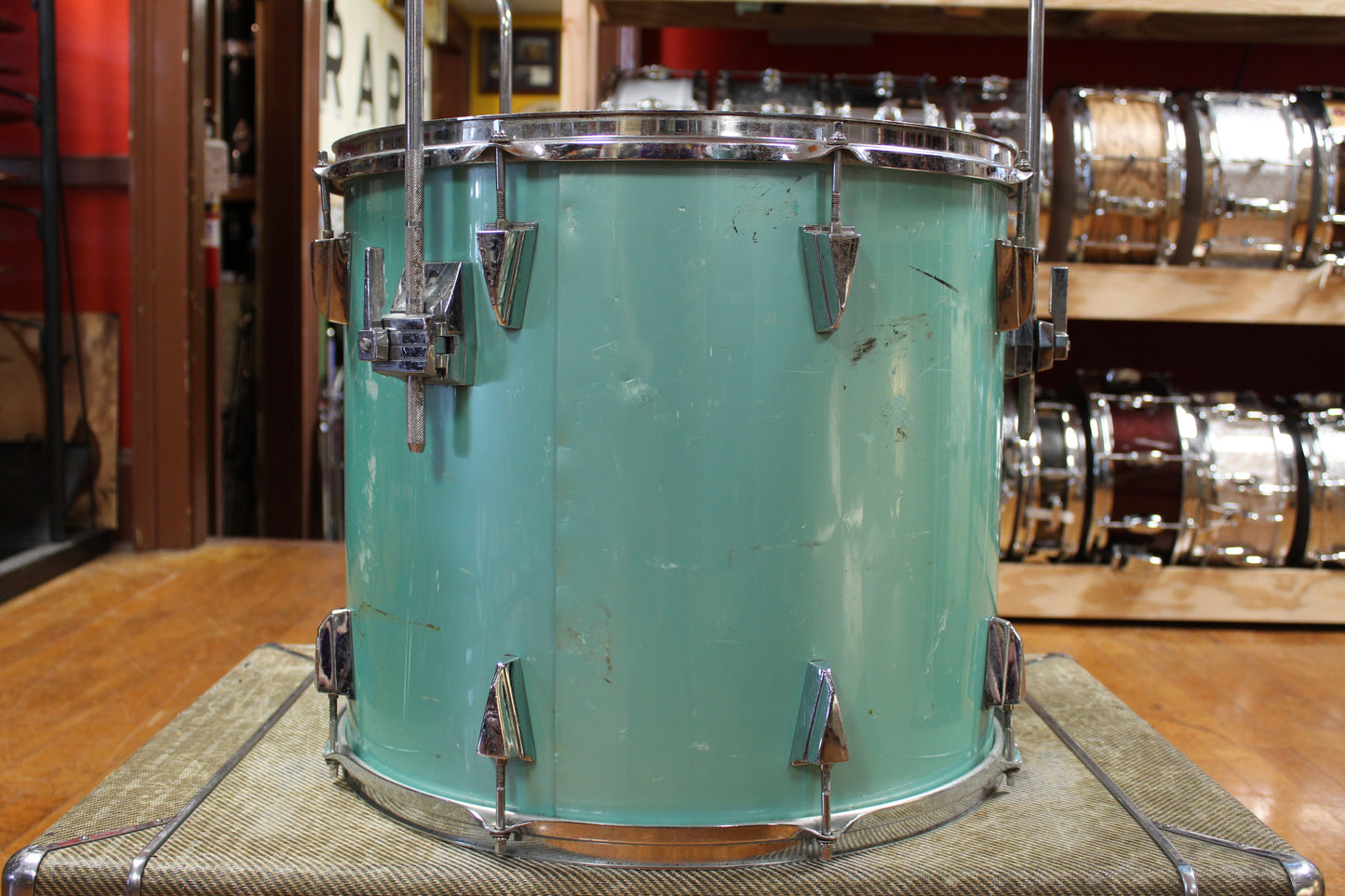 1980s Tama 16x18 Granstar Floor Tom in Nile Blue