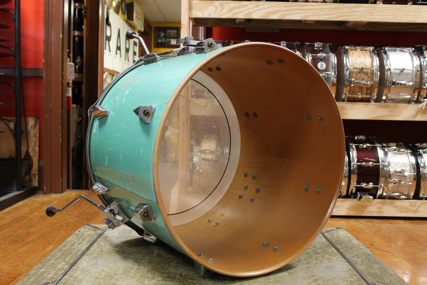 1980s Tama 16x18 Granstar Floor Tom in Nile Blue