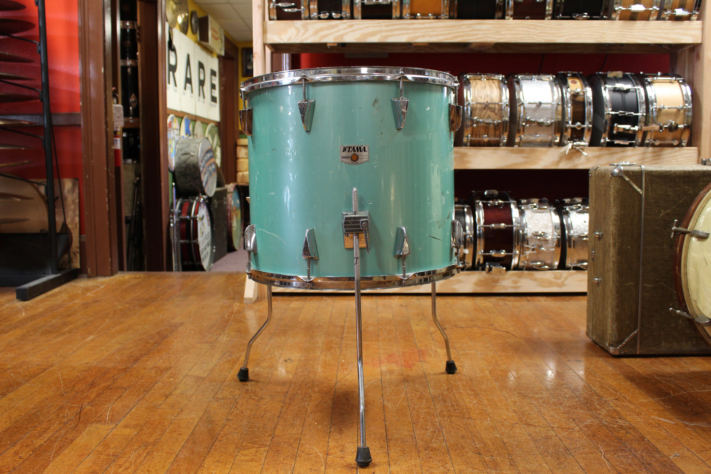 1980s Tama 16x18 Granstar Floor Tom in Nile Blue