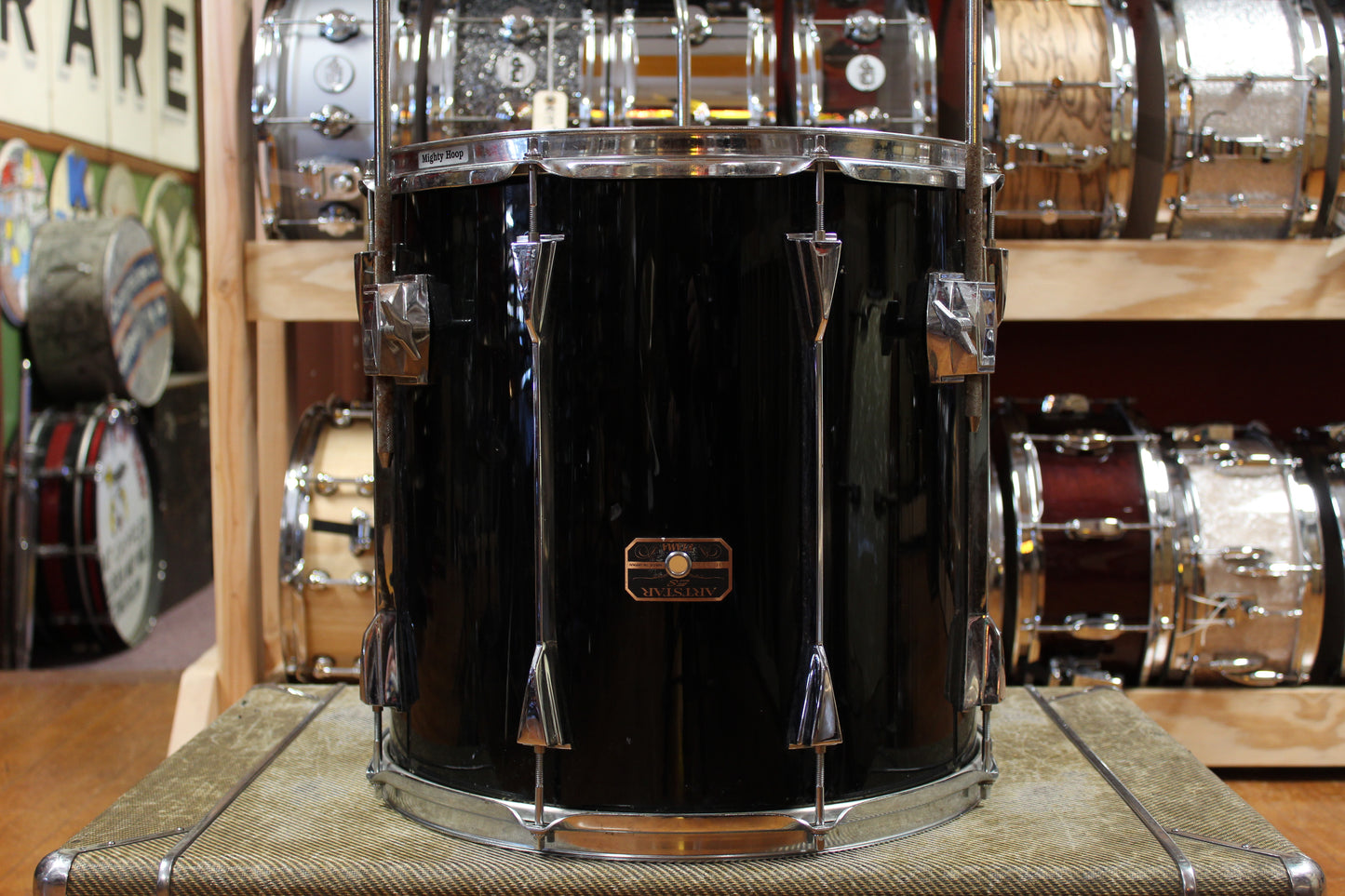 1980s Tama 16x16 Artstar Floor Tom in Jet Black