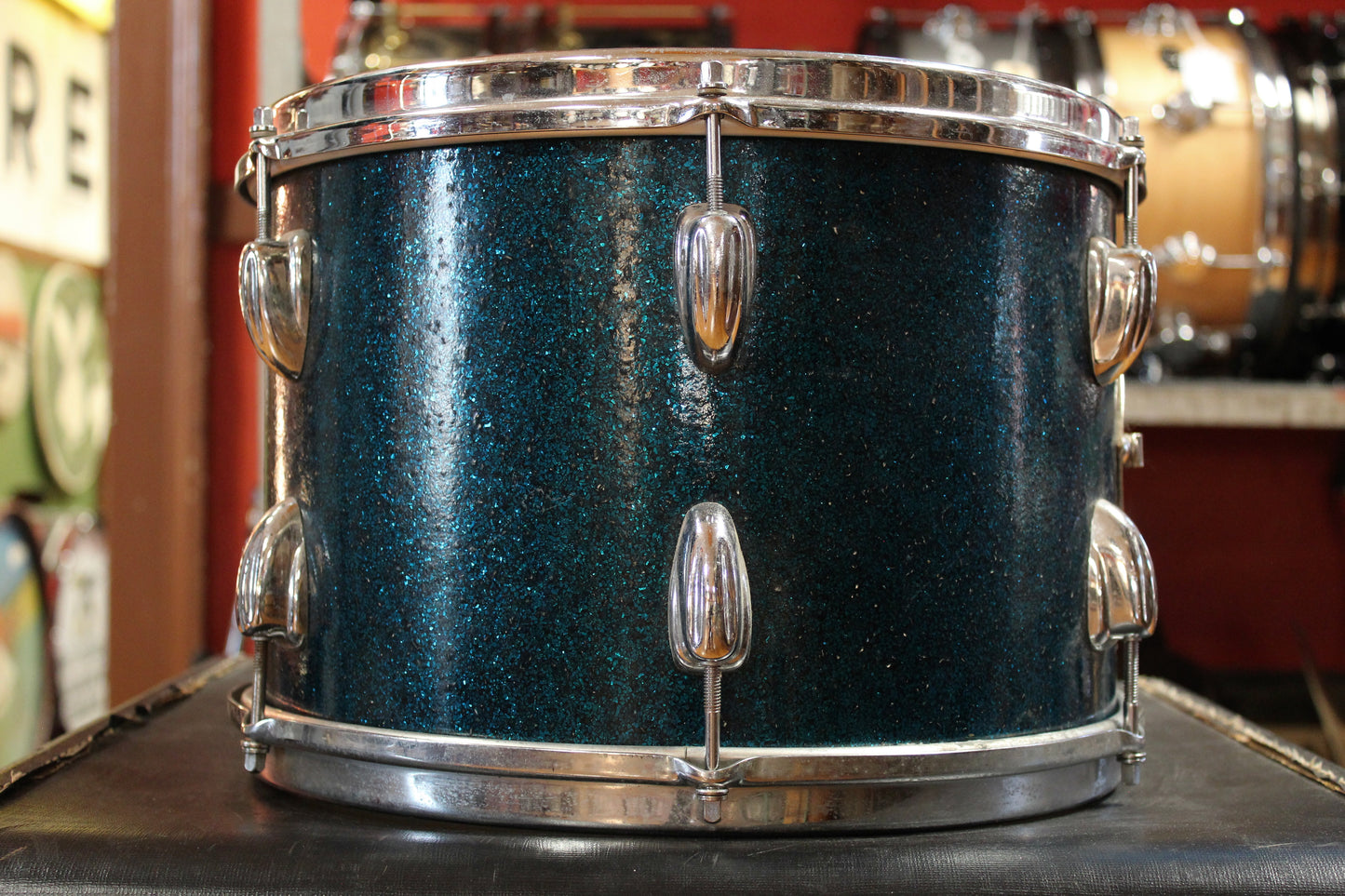 1950s Slingerland 9x13 Tom in Blue Sparkle