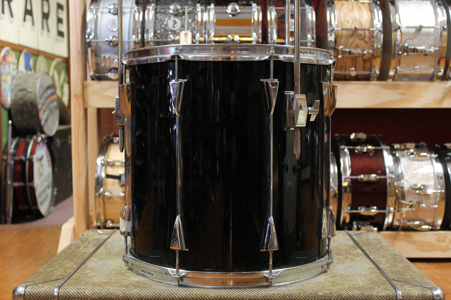 1980s Tama 16x16 Artstar Floor Tom in Jet Black