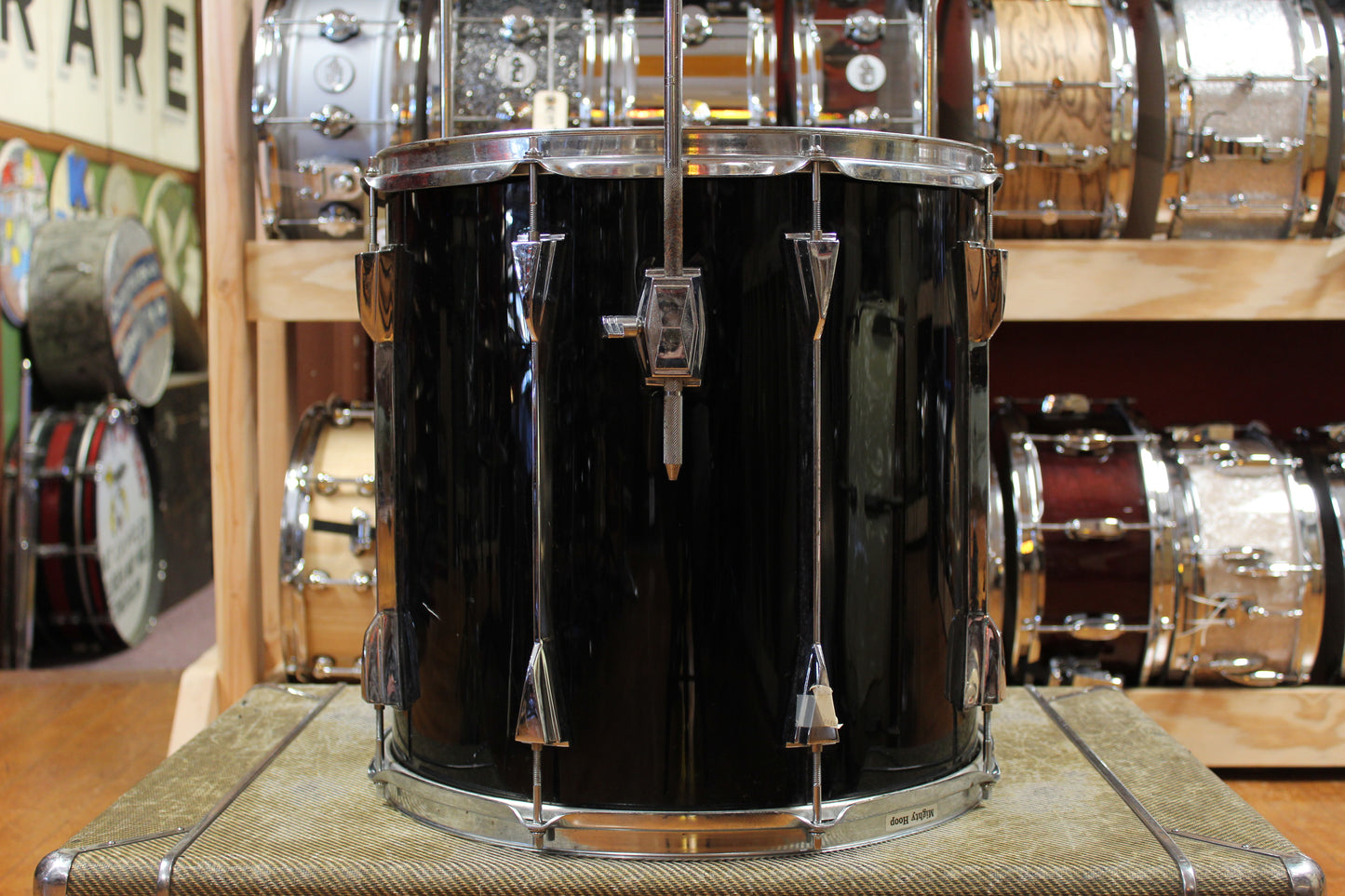 1980s Tama 16x16 Artstar Floor Tom in Jet Black